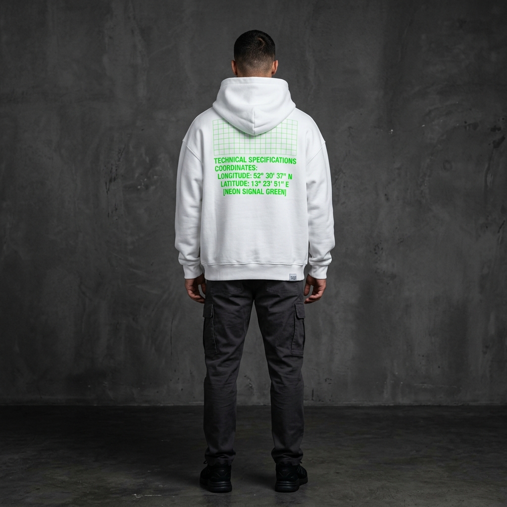 HOODIE VULGO SINAL REFLETIVO - Vista Traseira